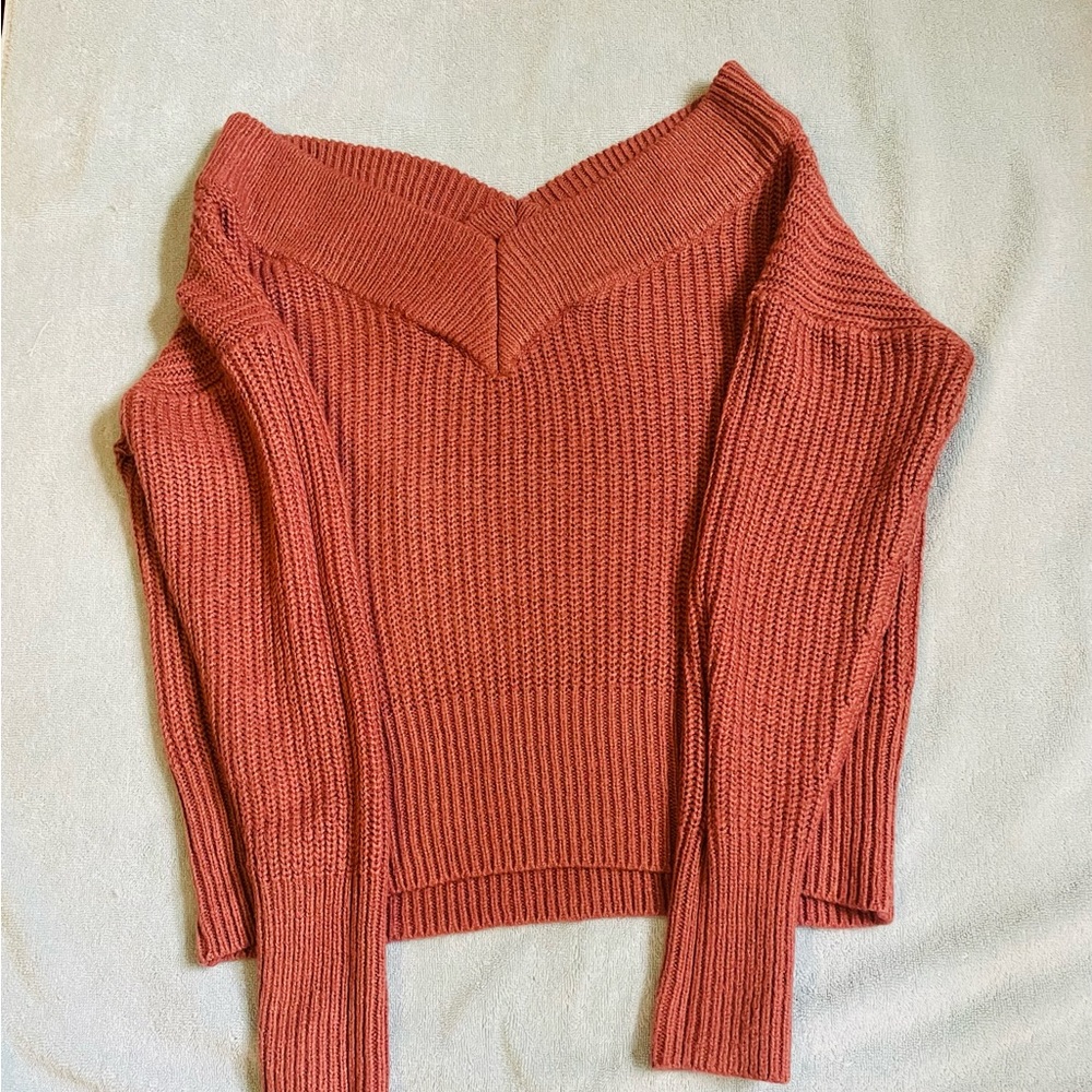 Full cirde trends V- neck women sweater